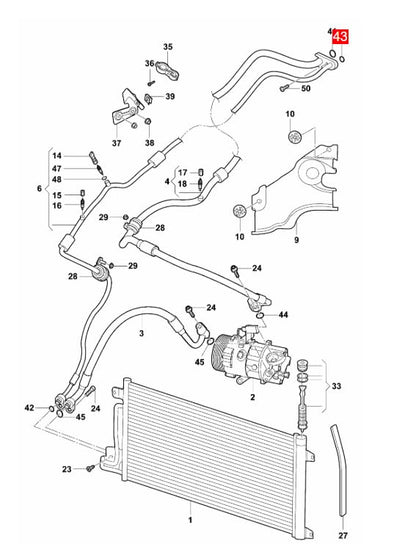LINK-LOCK 20PCS OR.04.10423 FKMバイトンシーリングOリングキット エアコンパイプ用 AUDI VW用 1J0820749C