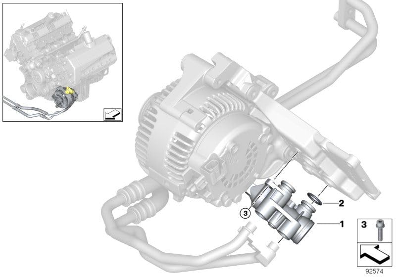LINK-LOCK 6個 FKMバイトン OR.01.40030 BMW S62 N62 N73用コネクター＆サーモスタットOリングガスケット 11421702917
