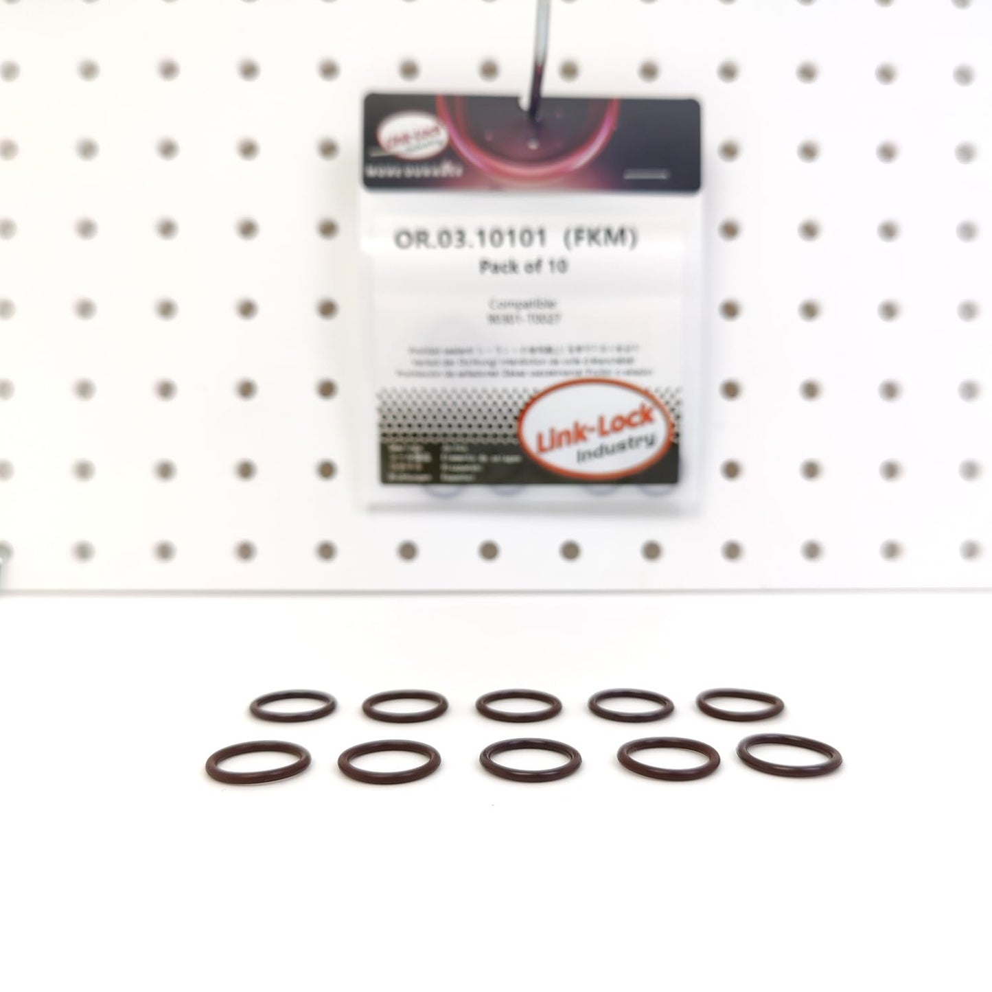 LINK-LOCK 10PCS OR.03.10101 FKM Viton Sealing O-Ring Kit Of Heating flange 90301-T0027 For TOYOTA-2TR-FE 1TR-FE