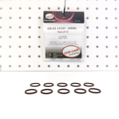 LINK-LOCK 10PCS OR.03.10101 FKM Viton Sealing O-Ring Kit Of Heating flange 90301-T0027 For TOYOTA-2TR-FE 1TR-FE
