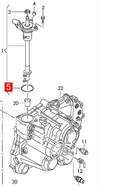 LINK-LOCK 4PCS OR.03.10603 FKMバイトンシーリングOリングキット トランスミッション用 N90354201 AUDI VW用