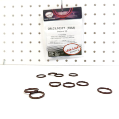 LINK-LOCK 10PCS OR.03.10377 FKM Viton Sealing O-Ring Kit of Turbocharger Oil Drain 06M115475 N90362001 WHT006777 11421702905 9A711547500 LR095786 For BMW-M57 For AUDI-CWGD DCBD For LAND ROVER-PT306