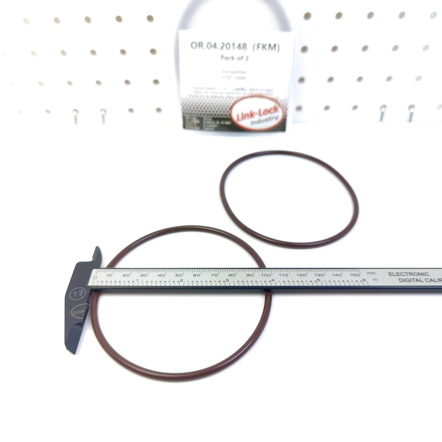 LINK-LOCK 2PCS OR.04.20148 FKM Viton Sealing O-Ring Kit of Oil Filter Adapter 07Z115444 for AUDI