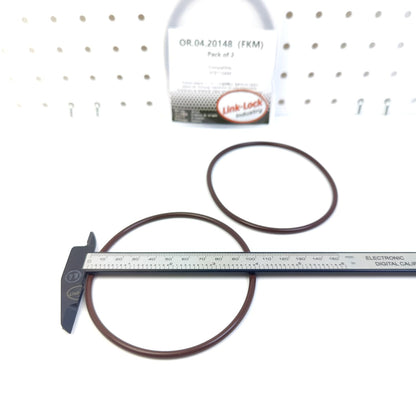 LINK-LOCK 2PCS OR.04.20148 FKM Viton Sealing O-Ring Kit of Oil Filter Adapter 07Z115444 for AUDI