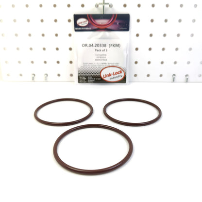 LINK-LOCK 3PCS OR.04.20338 FKM Viton Sealing O-Ring Kit of Oil Filter 55185954 68095378AA for JEEP