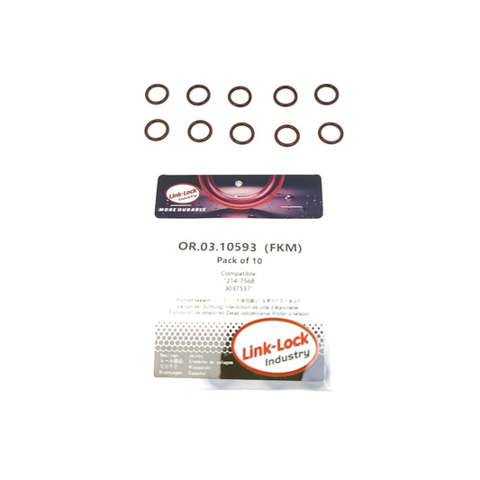 LINK-LOCK 10PCS OR.03.10593 FKM Viton 12×2 Sealing Universal O-Ring Kit 214-7568 3037537 For CATERPILLAR For CUMMINS