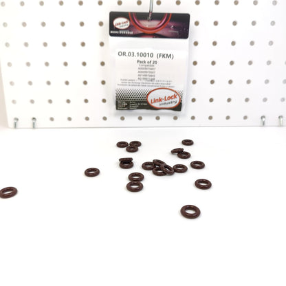 LINK-LOCK 20PCS OR.03.10010 FKM Viton Sealing O-Ring Kit Of Fuel Injector A0009979407 A0009979507 A0149976845 A0199971348 035906149A 06A906145 WHT005422B For MERCEDES-BENZ-M111 M112 For AUDI