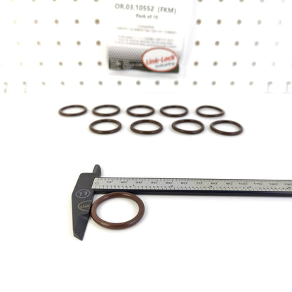 LINK-LOCK 10PCS OR.03.10552 FKMバイトンシーリングOリングキット オイルパイプライン用 12697071 GC469F977AA T221151 17288681 ビュイック、キャデラック、シボレー、イヴェコ、フォード用