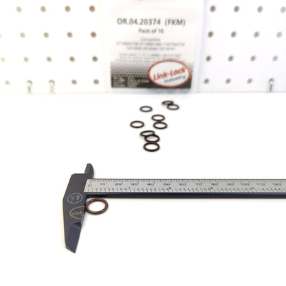 LINK-LOCK 10個 OR.04.20374 FKM Viton 水コネクター/充電器用Oリングキット 07148842768 07148861482 11427824735 12616909 LR125467 LR139741 BMW用 シボレー用 ランドローバー用 スズキ用