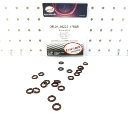 LINK-LOCK 20PCS OR.04.20223 FKMバイトンシーリングOリングキット インジェクター用 37835-RWC-A01 90301-06017 1618.GW HONDA LEXUS PEUGEOT用