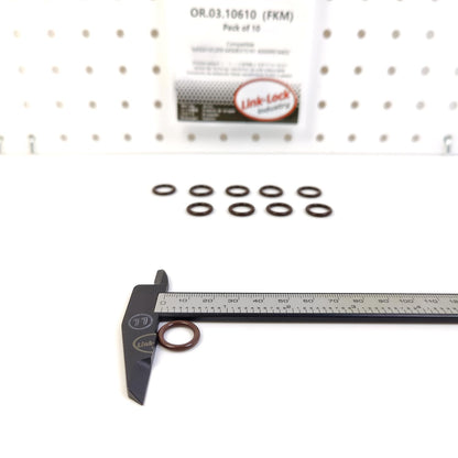 LINK-LOCK 10PCS OR.03.10610 FKM Viton Sealing O-Ring Kit of Refrigerant Duct and Expansion Valve 64500141209 64508375741 A0009974405 For BMW For MERCEDES-BENZ