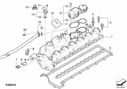 LINK-LOCK 5PCS OR.01.30016 FKM Viton O-RING of Engine intake pipe O-RING 11127798103 for BMW E60 M57