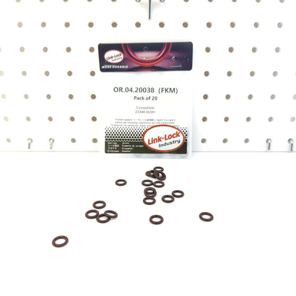 LINK-LOCK 20PCS OR.04.20038 FKM Viton 6.5×2 Sealing Universal O-Ring Kit 23344-0L041 for TOYOTA