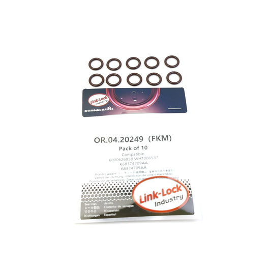 LINK-LOCK 10個組 OR.04.20249 FKMバイトン製シーリングOリングキット インジェクター用 6000626858 WHT006537 K68374709AA 68374709AA AUDI ALFA ROMEO JEEP用