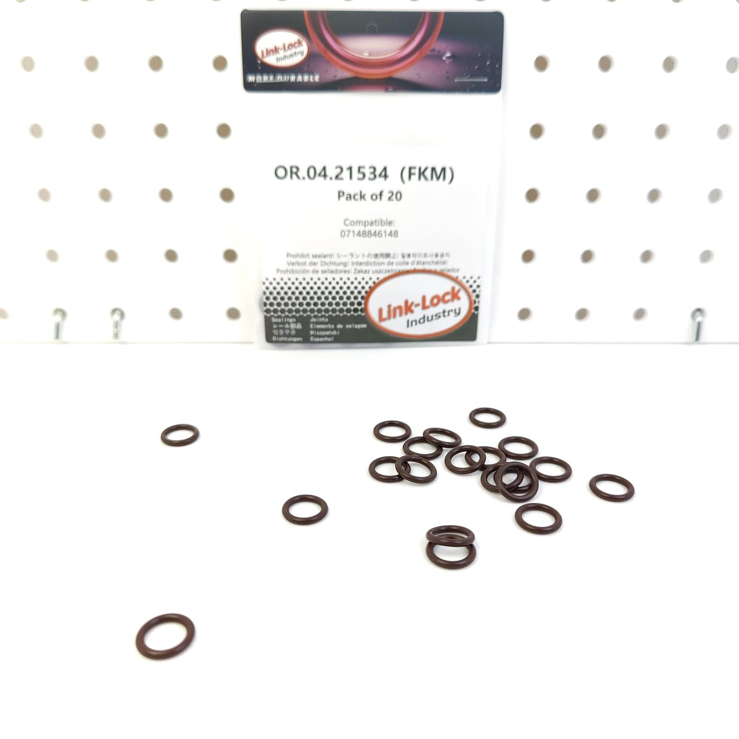 LINK-LOCK 10PCS OR.04.21534 FKM Viton Sealing O-Ring Kit of Turbocharger oil return pipe 07148846148 for BMW-B38 B48
