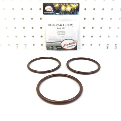 LINK-LOCK 3PCS OR.04.20473 FKM Viton Sealing O-Ring Kit of Turbo Compressor A6401420680 6401420680 for MERCEDES-BENZ