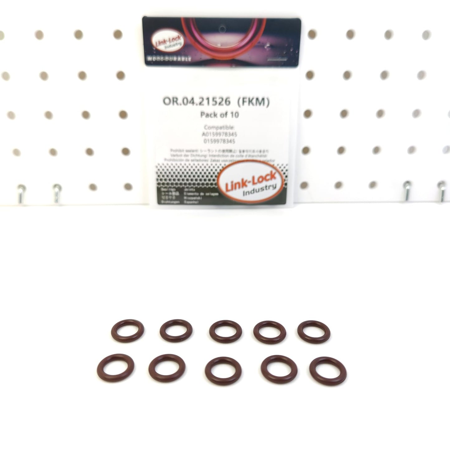 LINK-LOCK 10PCS OR.04.21526 FKM Viton Sealing O-Ring Kit of Turbocharger oil intake pipe A0159978345 0159978345 for MERCEDES-BENZ-M177 M178 M133