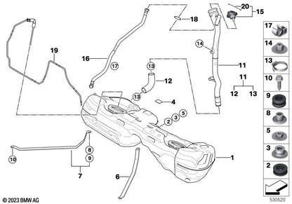 LINK-LOCK 10個 FKMバイトンOR.01.50006 フューエルフィラーパイプOリングガスケット 16126766044 BMW E81 E87 E90 E92 E84 E85用