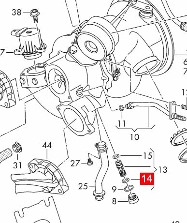 LINK-LOCK 10PCS OR.03.10494 FKM Viton Sealing O-Ring Kit of Turbocharger WHT008044 For AUDI For VW