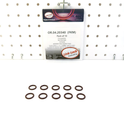 LINK-LOCK 10PCS OR.04.20340 FKM Viton Sealing O-Ring Kit of Water Connector / Charger WHT007689 1976264 A0009977903 0009977903 for AUDI for DAF for MERCEDES-BENZ