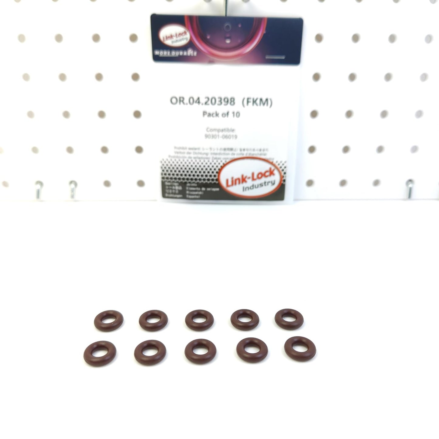 LINK-LOCK 10PCS OR.04.20398 FKM Viton Sealing O-Ring Kit of Fuel Line 90301-06019 for LEXUS