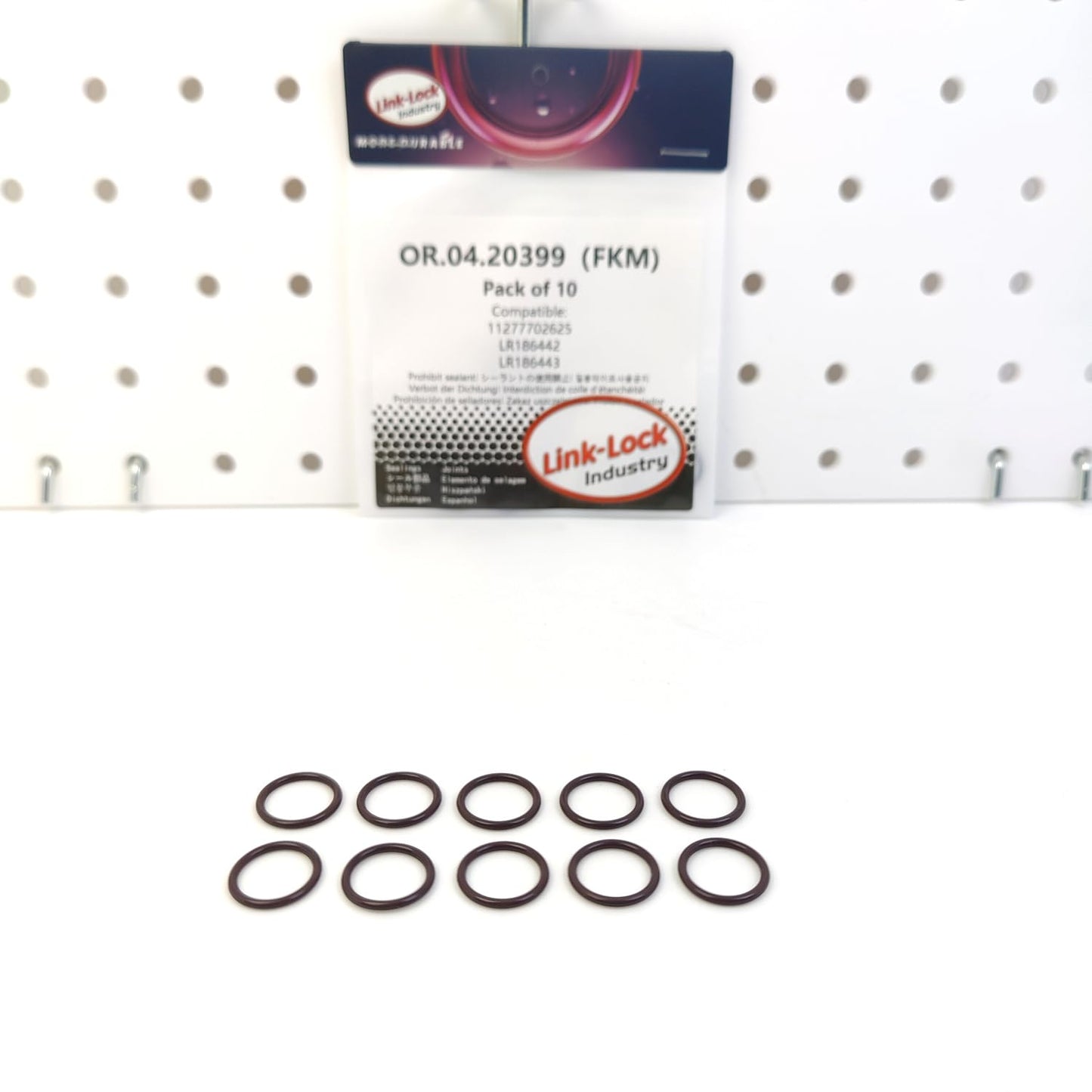 LINK-LOCK 10個 OR.04.20399 FKMバイトンシーリングOリングキット ウォーターコネクター/チャージャー 11277702625 LR186442 LR186443 BMW用 LAND ROVER用
