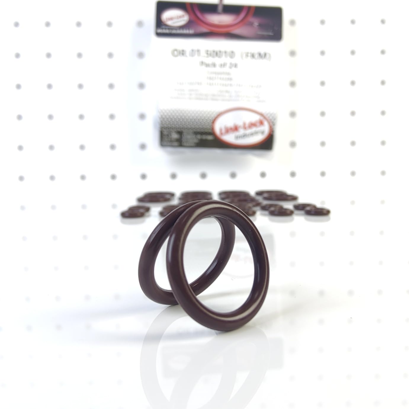 LINK-LOCK 24PCS FKM Viton OR.01.50010 Fuel injection valve O-RING gasket 13621743299 11617502761 11611735479 11611726323 for BMW M52 M50 M54