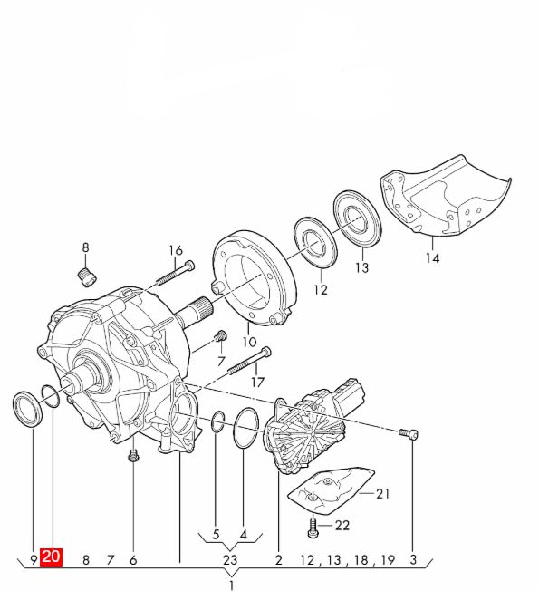 LINK-LOCK 10PCS OR.03.10312 FKM Viton Sealing O-Ring Kit of Transmission Output Shaft 0CJ409405 For AUDI-DESA DETA DFVA