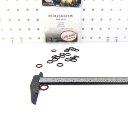 LINK-LOCK 20PCS OR.04.20442 FKMバイトンシーリングOリングキット 冷媒ライン用 3956589 9639554780 シトロエン フォード オペル プジョー用