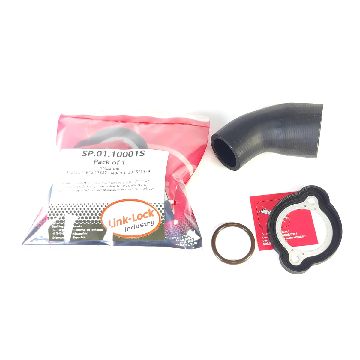 LINK-LOCK SP.01.10001S Coolant pipe with O-Ring & Gasket 11517514942 11537534880 11537516414 for BMW N51 N52 N53