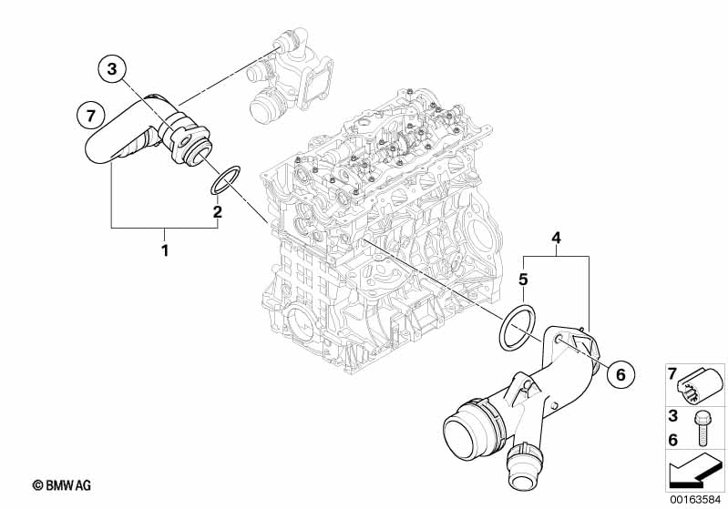 LINK-LOCK 10個 FKMバイトンOR.01.OR.01.20006 BMW N45 N46用 エンジン冷却水パイプ/ウォーターホースOリング 11517514939