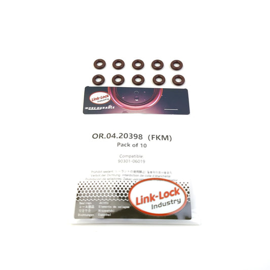 LINK-LOCK 10PCS OR.04.20398 FKM Viton Sealing O-Ring Kit of Fuel Line 90301-06019 for LEXUS