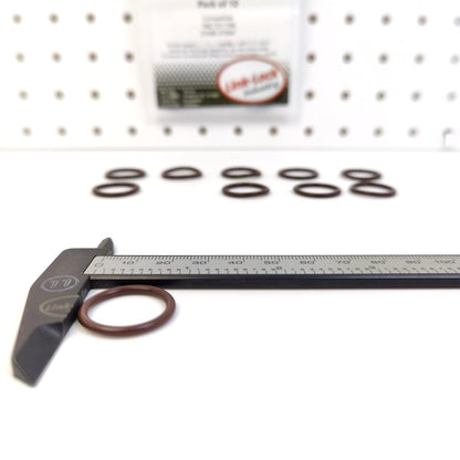 LINK-LOCK 10PCS OR.03.10147 FKMバイトン製シーリングOリングキット、冷却水パイプ用 06C121119A 21049-3TS0A 日産-QR25DE用 日産(DFAC)-QR25用