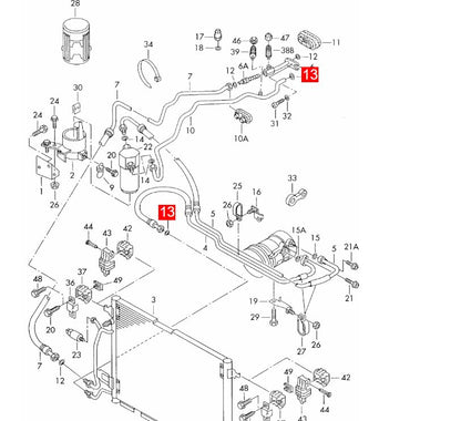 LINK-LOCK 10PCS OR.04.10420 FKM Viton Sealing O-Ring Kit of Air Condition Pipe 8E0260749A For AUDI For VW