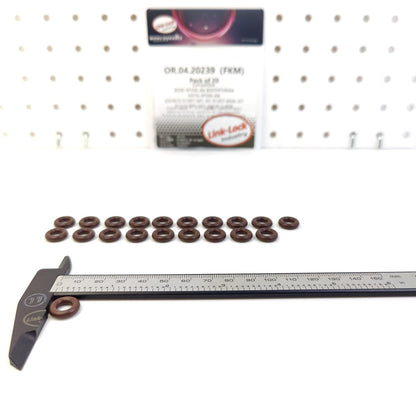 LINK-LOCK 20PCS OR.04.20239 FKM Viton Sealing O-Ring Kit of Injector BG9E-9F596-AA BG959F596AA HX7G-9F596-AA 2223672 91307-5R1-J01 91307-6MA-J01 91310-RPY-G01 16618-1LA0A for FORD for NISSAN for HONDA