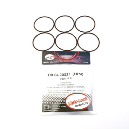 LINK-LOCK 6PCS OR.04.20333 FKM Viton Sealing O-Ring Kit of  Injection Pump 5232271 LR045359 A6990740400 16701-00Q0B 167811426R for FORD for LAND for ROVER
