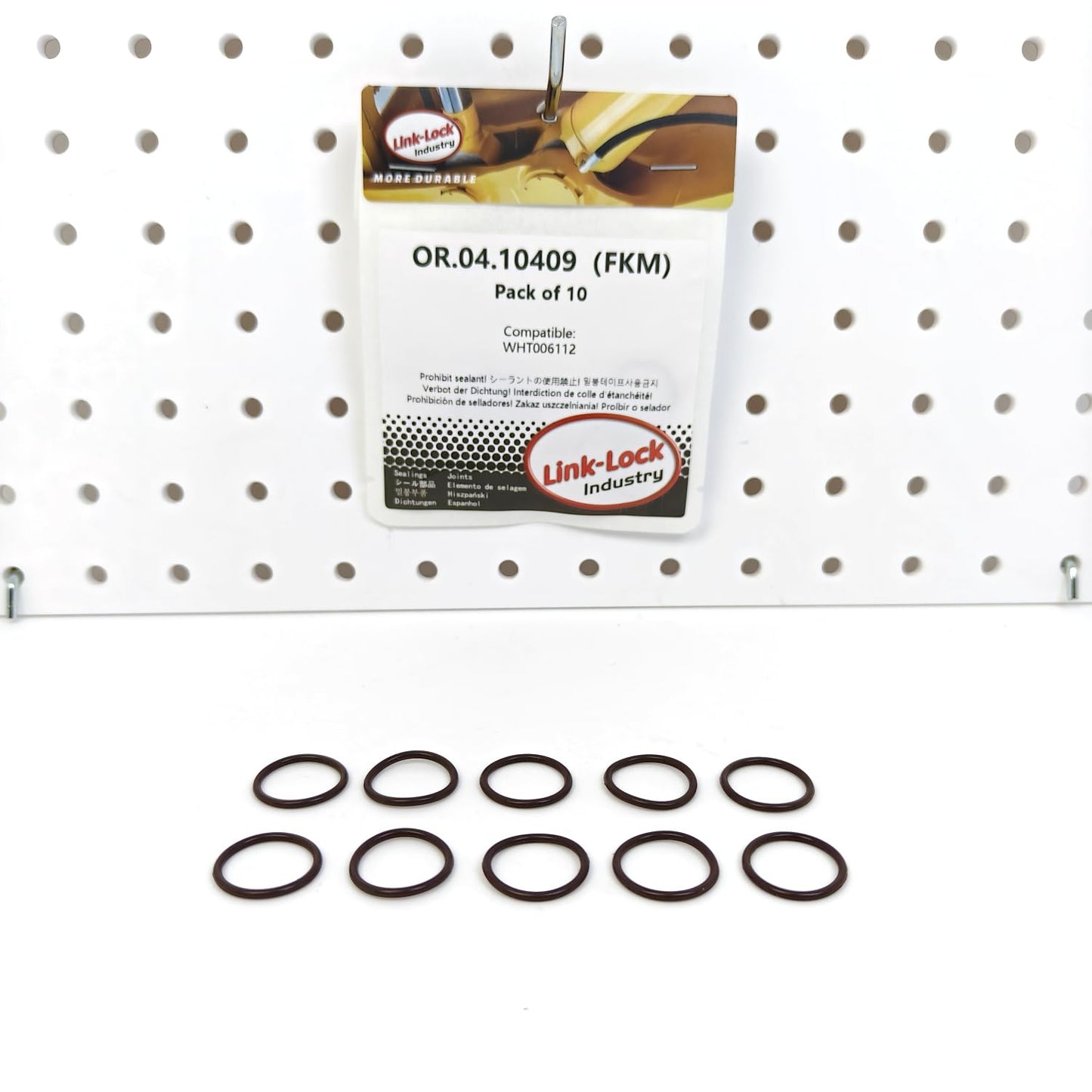 LINK-LOCK 10PCS OR.04.10409 FKM Viton Sealing O-Ring Kit of Turbocharger Oil Pipe WHT006112 For AUDI For VW