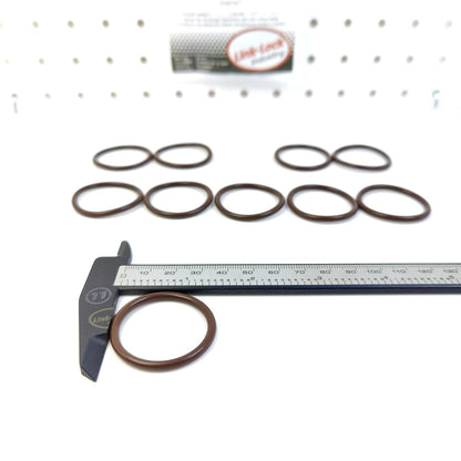 LINK-LOCK 10PCS OR.03.10521 FKM Viton Sealing O-Ring Kit of Cooling water pipe 047121666 99970764140 3201585 20536487 3165747 For AUDI For VW For PORSCHE For VOLVO