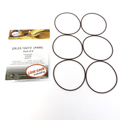 LINK-LOCK 6PCS OR.03.10273 FKMバイトンシーリングOリングキット カムシャフト用 3926048 5626215 CHENGLONG-L315 L375 COMMINS-ISL QSL用
