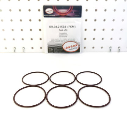 LINK-LOCK 6PCS OR.04.21524 FKM Viton Sealing O-Ring Kit of Exhaust manifold A0259973448 0259973448 for MERCEDES-BENZ-OM642