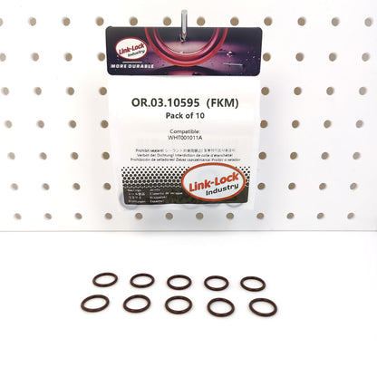 LINK-LOCK 10PCS OR.03.10595 FKMバイトンシーリングOリングキット ターボチャージャーウォーターパイプジョイント WHT001011A アウディ・VW用