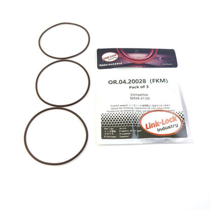 LINK-LOCK 3PCS OR.04.20028 FKM Viton Sealing O-Ring Kit of Vacuum Pump S2934-21160 for TOYOTA