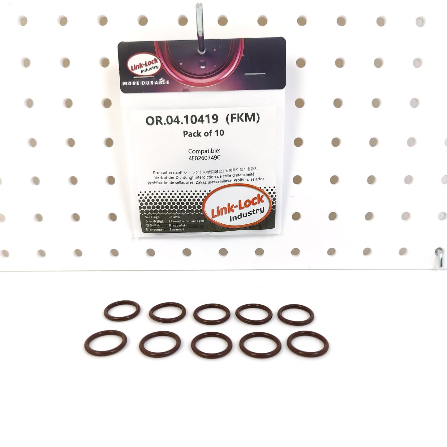 LINK-LOCK 10PCS OR.04.10419 FKM Viton Sealing O-Ring Kit of Air Condition Pipe 4E0260749C For AUDI For VW
