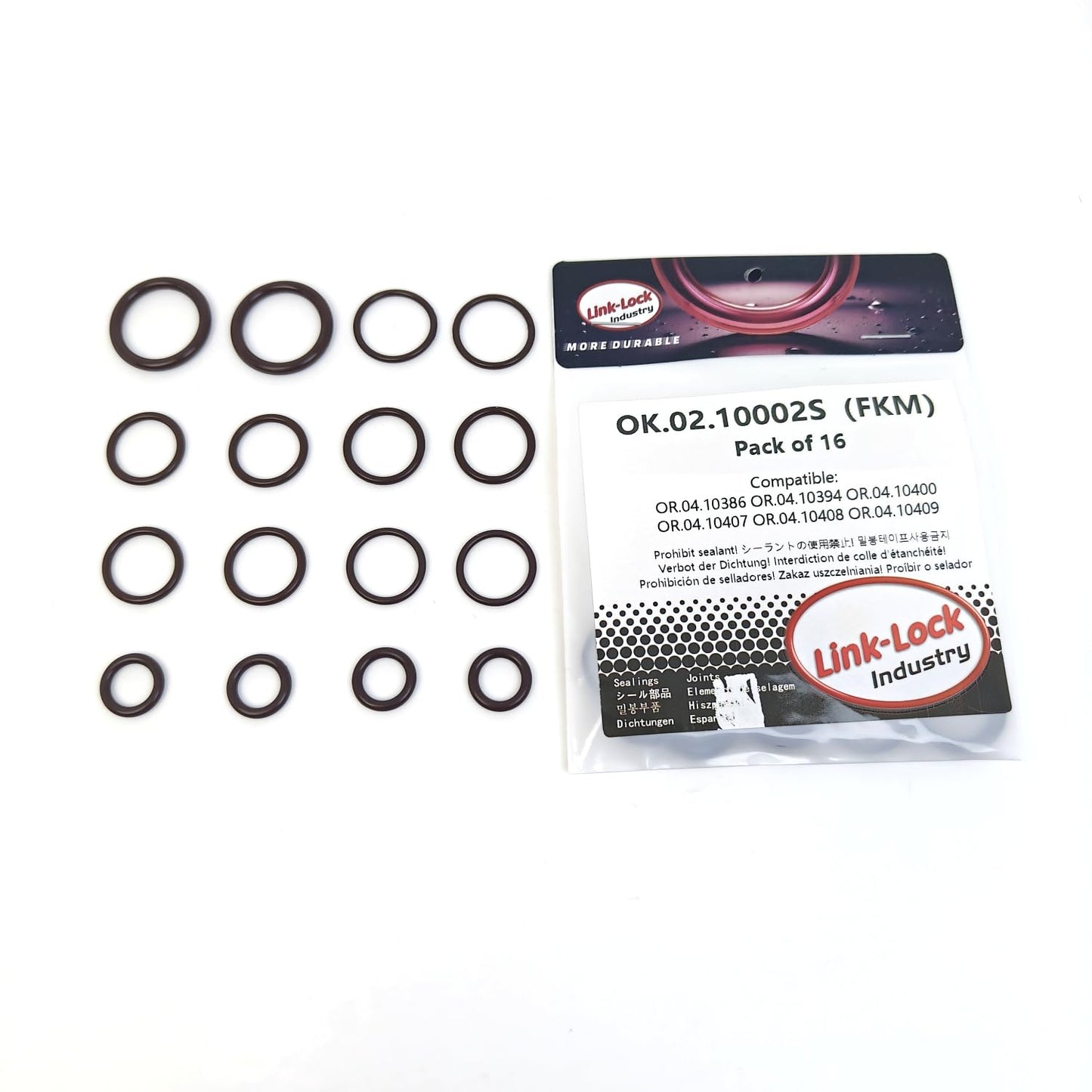 LINK-LOCK FKM Viton OK.02.10002S Turbocharged Water Pipe and Oil Pipe O-Ring Kit WHT005558 WHT006901 N90365302 WHT006124 WHT006114A WHT006113 N90067202 WHT006123 WHT006112 for VAG-EA888