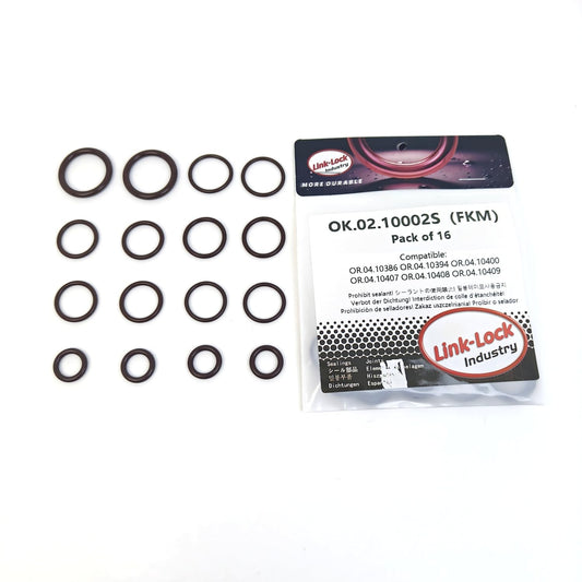 LINK-LOCK FKM 바이톤 OK.02.10002S VAG-EA888용 터보차지 워터 파이프 및 오일 파이프 O-링 키트 WHT005558 WHT006901 N90365302 WHT006124 WHT006114A WHT006113 N90067202 WHT006123 WHT006112
