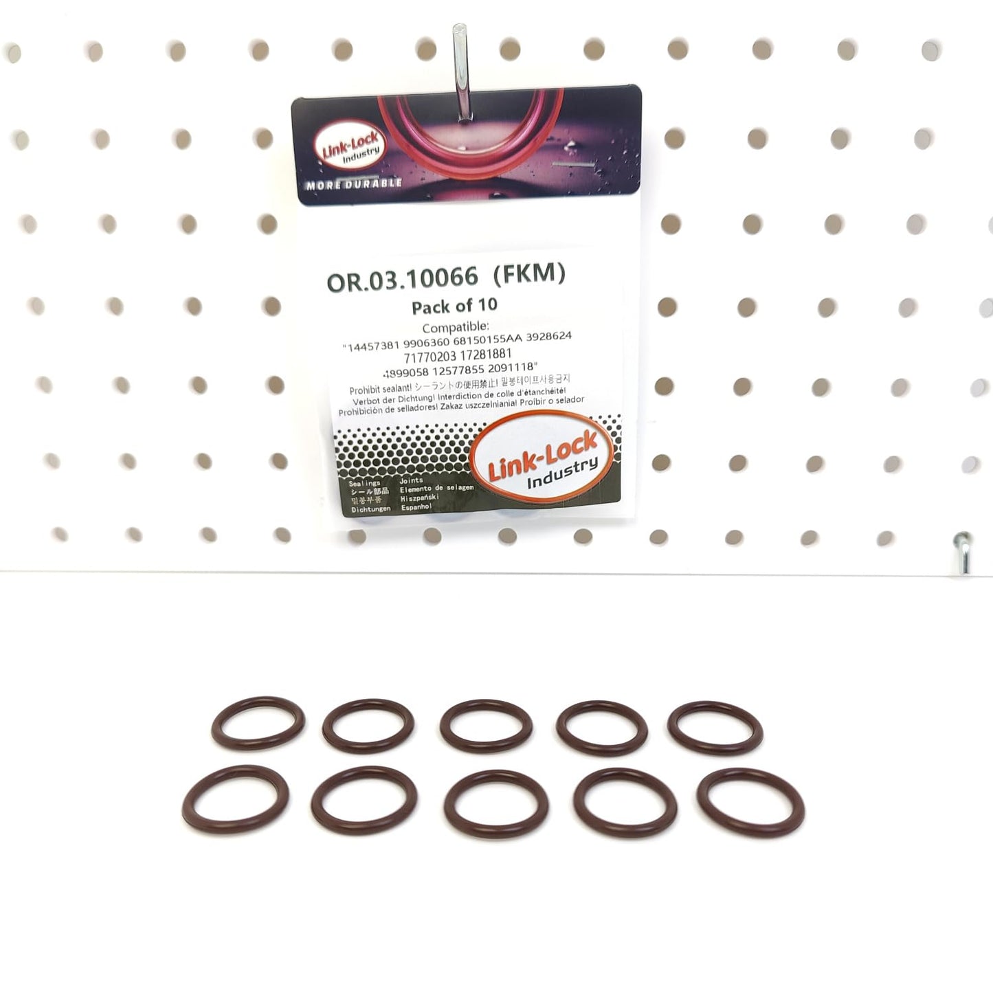LINK-LOCK 10PCS OR.03.10066 FKM Viton シールOリングキット エンジンオイルパイプ用 14457381 9906360 68150155AA 3928624 71770203 17281881 4899058 12577855 2091118 LAND ROVER-N63 ROLLS-ROYCE-N73対応