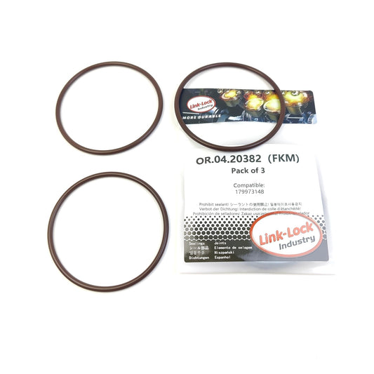 LINK-LOCK 3PCS OR.04.20382 FKM Viton Sealing O-Ring Kit of Oil Filter 179973148 for SSANGYONG