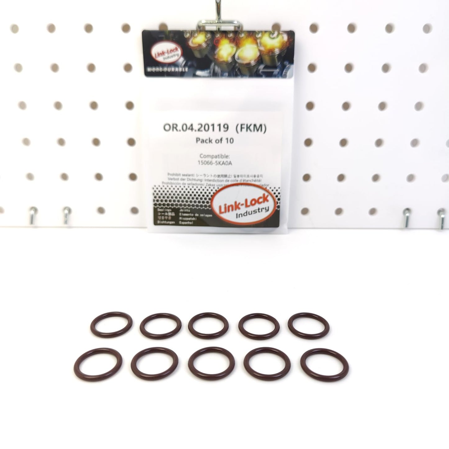 LINK-LOCK 10PCS OR.04.20119 FKM Viton Sealing O-Ring Kit of Fuel Injection Pump Filter 15066-5KA0A for NISSAN