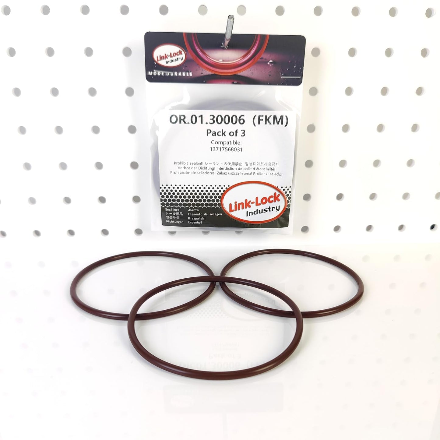 LINK-LOCK 3PCS FKM Viton OR.01.30006 BMW N54 N55用エンジンインテークパイプOリング 13717568031