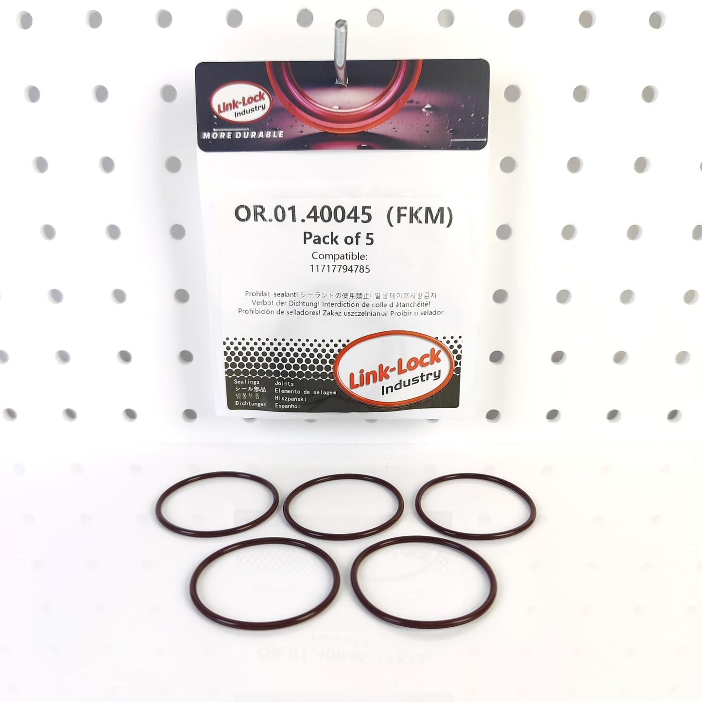 LINK-LOCK 5PCS FKM Viton OR.01.40045 Exhaust gas recirculation valve O-RING gasket 11717794785 for BMW N57 N47
